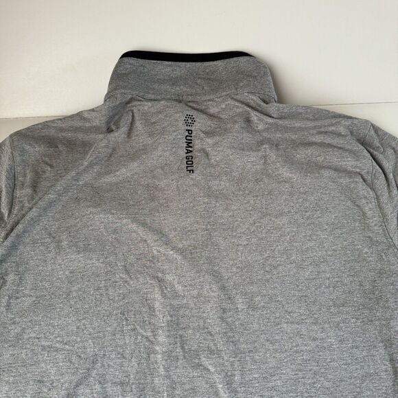 Puma Mens Medium Gray Outdoors Golf 1/4 Zip Pullover Lanier Islands - Picture 11 of 15
